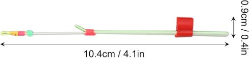 Ice Fishing Rod End Set of 10 Pieces Mini Ice Fishing Rod for Winter Lightweight ABS for Easy Bait Control Suitable for Rivers and Reservoirs Fishing in Saudi Arabia