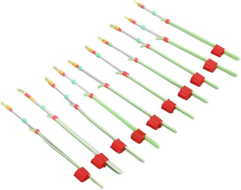 Ice Fishing Rod End Set of 10 Pieces Mini Ice Fishing Rod for Winter Lightweight ABS for Easy Bait Control Suitable for Rivers and Reservoirs Fishing in Saudi Arabia