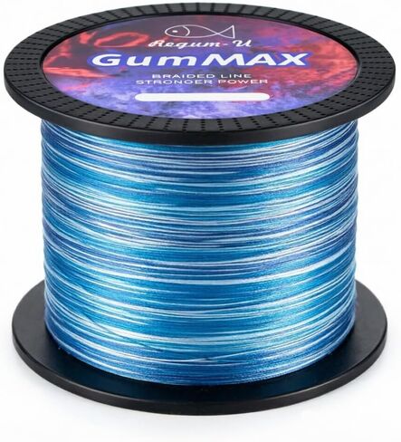 Gummax 8 Strand Braided Fishing Line | -Pro Grade Power Performance-Abrasion Resistant-Zero Stretch-Smaller Diameter in Saudi Arabia
