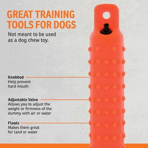 SportDOG Plastic Dummy, Orange, Regular Size 2in x 12in | Training Dummy for Sporting Dogs, Orange to Train Dogs to Use Their Noses After Reaching the Area of a Fall in Saudi Arabia