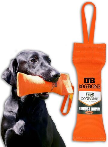 Firehose Dog Bumper for Hunting & Sporting Dog Training - Perfect Floating Dummy for Water Retrieving & Fetch - Ideal Canvas Alternative for Puppies or Adult Retrievers & Includes Throw Loop in Kuwait