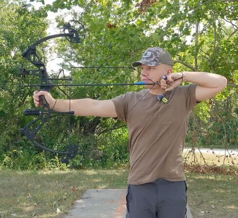 Sanlida Dragon X7 Ready to Hunt Compound Bow Package for Adults, Archery Compound Bow and Arrow Set, 0-70 Lbs Draw Weight, No Bow Press Needed, RH Only, Limited Life-time Warranty in Kuwait