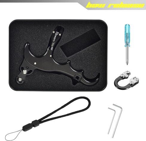 Bow Release Thumb Archery 4 Finger Release-Bow Trigger 360° Rotatable Thumb Release for Compound Bow in Saudi Arabia