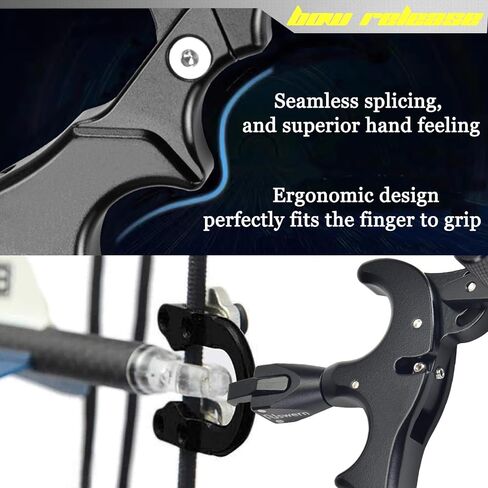 Bow Release Thumb Archery 3/4 Finger Release-Bow Trigger 360° Rotatable Thumb Release for Compound Bow in Saudi Arabia