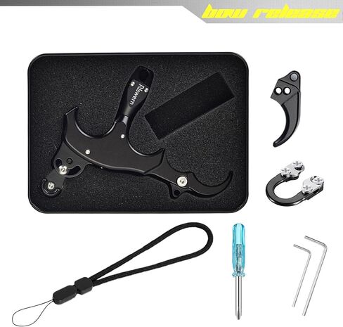 Bow Release Thumb Archery 3/4 Finger Release-Bow Trigger 360° Rotatable Thumb Release for Compound Bow in Saudi Arabia