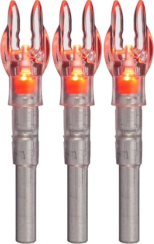 Nockturnal GT Lighted Archery Nocks 3-Pack, 20+ Hour Battery Life, Patented Bowstring Activated Linear Switch, Super Bright LEDs, Fits Smaller Diameter Carbon .204 .244 .246 ID Shafts in Saudi Arabia