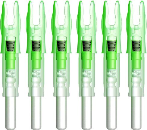 CosiComu GT Lighted Nocks for Arrows with .246 Inside Diameter Bolts with ON/Off Switch Light up Knocks Compound Bow LED Arrow Nocks for Hunting Shooting 6-Pack in Saudi Arabia