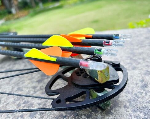CosiComu GT Lighted Nocks for Arrows with .246 Inside Diameter Bolts with ON/Off Switch Light up Knocks Compound Bow LED Arrow Nocks for Hunting Shooting 6-Pack in Saudi Arabia