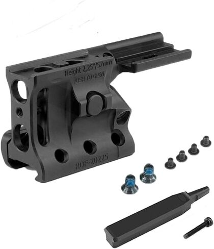 Magnifier Hybrid Scope Mount & RDF 20225K Red Dot Mount With PIC Base Combo | 57mm/2.25" Centerline Height，Compatible With T2 Footprint Red Dot Sight & G33/G43/G45 Magnifier，Side Flip Scope Base in Saudi Arabia