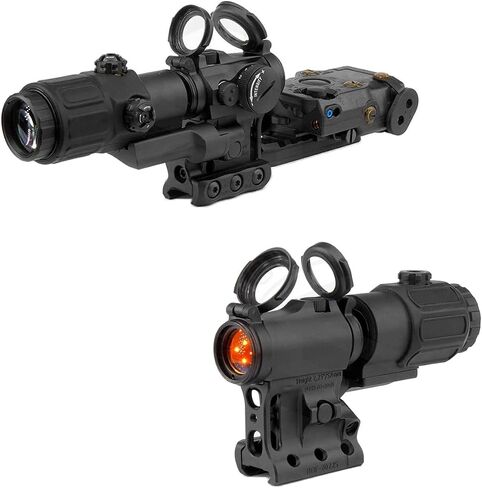 Magnifier Hybrid Scope Mount & RDF 20225K Red Dot Mount With PIC Base Combo | 57mm/2.25" Centerline Height，Compatible With T2 Footprint Red Dot Sight & G33/G43/G45 Magnifier，Side Flip Scope Base in Saudi Arabia