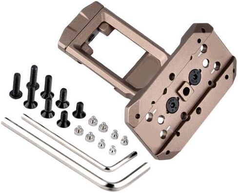45 Degree Offset Red Dot Sight Mount，Modular Side Mounting Plate Base | Compatible With RMR T1 T2 Etc Red Dot Sight Footprint Mounting，Fits For Standard 20mm Pic Rail in Saudi Arabia