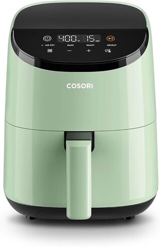 Cosori Lite 2.1 Qt Small Air Fryer, Max 400°F, 4-in-1, 97% less oil, Gray | Ideal for dorms, apartment, RVs, Quiet, Touch control, Air Fry, Bake, Roast, Reheat, Nonstick inner, Dishwasher-Safe Basket in Saudi Arabia