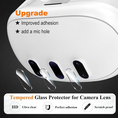 Upgraded Lens Protector Cover for Meta Quest 3, Plastic Hard Protective Shell Cover for Oculus Quest 3, Accessories for Quest 3 - Frosted Clear in Saudi Arabia