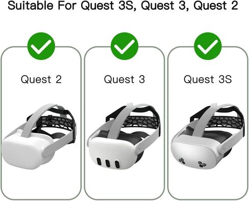 APEXINNO VR Head Strap Pad for Meta Quest 3/3S/Quest 2, Elite Strap Comfort Cushion for Lying Down, Back Head Pressure Relief Support, VR Accessories for Long Gaming, Fitness & Movies in Saudi Arabia