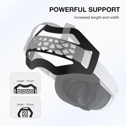 APEXINNO VR Head Strap Pad for Meta Quest 3/3S/Quest 2, Elite Strap Comfort Cushion for Lying Down, Back Head Pressure Relief Support, VR Accessories for Long Gaming, Fitness & Movies in Saudi Arabia
