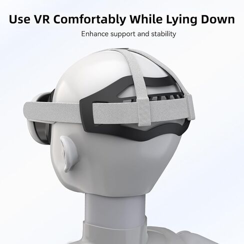 APEXINNO VR Head Strap Pad for Meta Quest 3/3S/Quest 2, Elite Strap Comfort Cushion for Lying Down, Back Head Pressure Relief Support, VR Accessories for Long Gaming, Fitness & Movies in Saudi Arabia