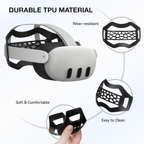 APEXINNO VR Head Strap Pad for Meta Quest 3/3S/Quest 2, Elite Strap Comfort Cushion for Lying Down, Back Head Pressure Relief Support, VR Accessories for Long Gaming, Fitness & Movies in Saudi Arabia