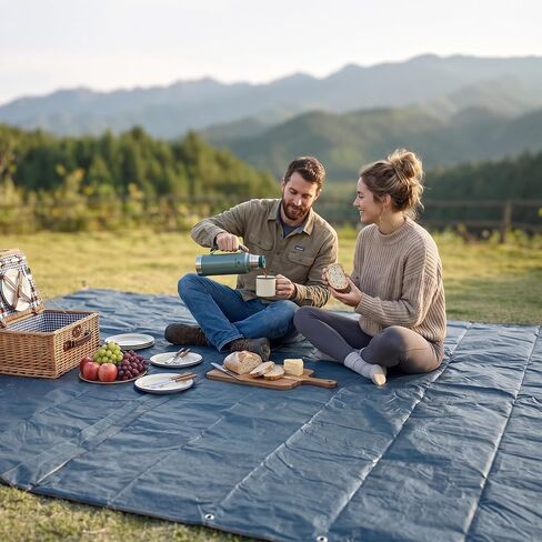PORTAL 6-Person Camping Tent Groundsheet Waterproof Footprint Mat for Outdoor Family Camping, Protective Tent Tarp Floor Saver, Camping Tent Not Included in Saudi Arabia