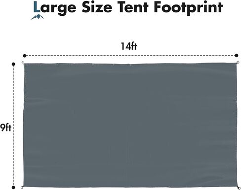 PORTAL 8-Person Camping Tent Groundsheet Waterproof Footprint Mat for Outdoor Family Camping, Protective Tent Tarp Floor Saver, Camping Tent Not Included in Saudi Arabia