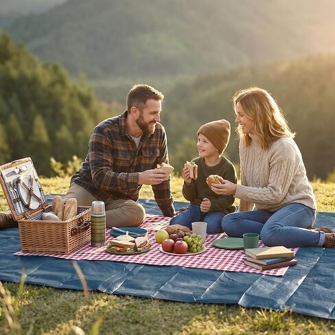 PORTAL 8-Person Camping Tent Groundsheet Waterproof Footprint Mat for Outdoor Family Camping, Protective Tent Tarp Floor Saver, Camping Tent Not Included in Saudi Arabia