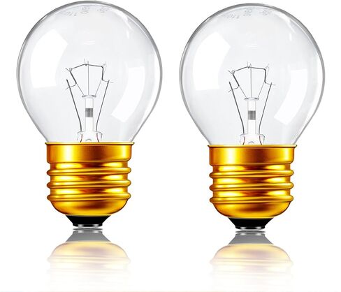 40 Watt Oven Light Bulb G45 E26 120V 500°F Heat Resistant | Appliance Bulbs Replacement for Oven Refrigerator Microwave 360 Lumens Incandescent Blubs 2700K Dimmable (Pack of 2) in Saudi Arabia