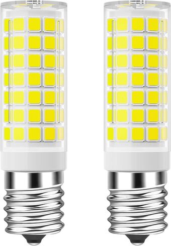 E17 LED Bulb Dimmable, 5W Microwave Oven Bulb, Daylight White 6000K, 40W Halogen Bulb Replacement for Microwave, Over Stove Appliance, Range Hood, Refrigerator, E17 Intermediate Base (2 Pack) in Saudi Arabia