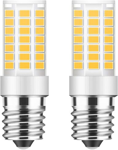 E17 LED Bulb Dimmable, 5W Microwave Oven Bulb, Daylight White 6000K, 40W Halogen Bulb Replacement for Microwave, Over Stove Appliance, Range Hood, Refrigerator, E17 Intermediate Base (2 Pack) in Saudi Arabia