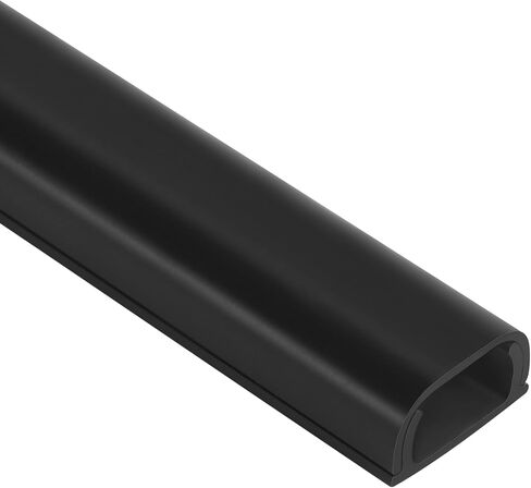 ZhiYo 73" Cord Covers for Wires on Wall, White Cord Hider, 0.7" W x 0.4" H | Fits 2 Cords, Premium Paintable Raceway for Wall-Mounted TV, Self-Adhesive Wire Hider for Extension Cords & Ethernet Cables in Saudi Arabia