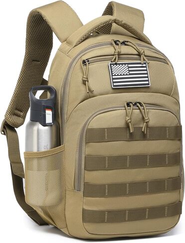 Military tactical backpack, school backpack for Children small tactical assault bag (Black, 16.5) in Saudi Arabia