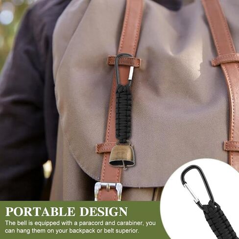 3pcs Bear Bell with 3pcs Whistle Aluminum Bear Bells for Hiking and Emergency Whistle for Hiking, Biking, Fishing, Climbing, Outdoor Camping and Hiking Protection in Saudi Arabia