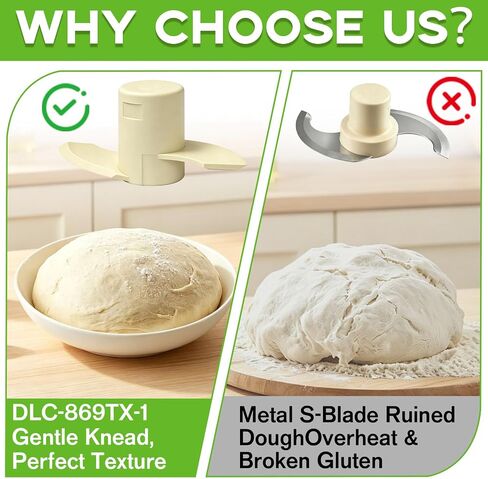 DLC-869TX-1 Dough Blade fit for Cuisinart Pro Custom 11 DLC-8S DFP-11 | Mixes bread, pizza, cookie and pastry dough; compatible with EV-11PC6, EV-11PC7 and EV-11PC8 food processor models. in Saudi Arabia