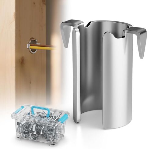 30-Pack Nail Guards for Studs, Stud Wire Protectors, 1-1/8 Inch | Stud Wire Protector - 1.5 mm Galvanized Steel Helps Shield Electrical Cables from Nails, Screws and Corrosion in Saudi Arabia
