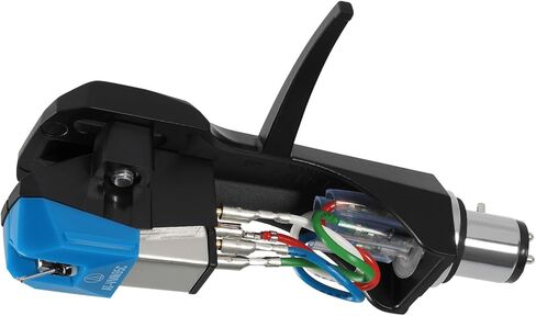 مجموعة كومبو لغطاء الرأس/خرطوشة القرص الدوار من Audio-Technica AT-VM95C/H باللون الأزرق in Kuwait