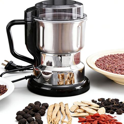 Stainless Steel Electric Grinder, Multi-Functional Electric GrindeCoffee Bean & Spice Grinding Machine – Powerful Household Food Processor for Nuts Herbs Seeds Grains & Daily Kitchen Prep | Stainless Steel Electric Grinder, in Saudi Arabia