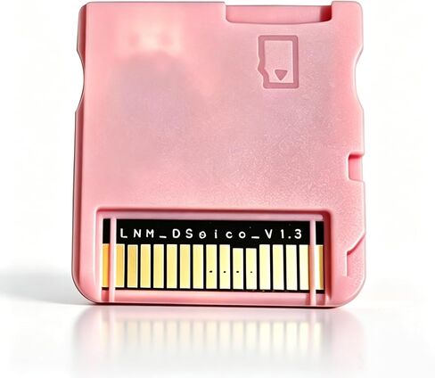 DSPico Pink Shell Edition – RP2040 Open-Source Flash Cartridge with 6MB/s High-Speed Loading, Dual Power, DS Mode & Pico Launcher Support for Homebrew & Backups, Injection-Molded, Not 3D-Printed in Saudi Arabia