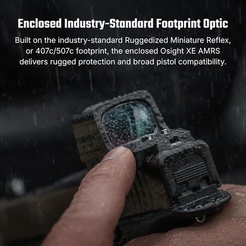 OSIGHT XE AMRS Enclosed Red Dot Sight, 2/6 & 32 MOA Multi-Reticle | 407C/507C Footprint, Side Load Battery, Parallax-Free Enclosed Emitter Optic for Full-Size Setups in Saudi Arabia
