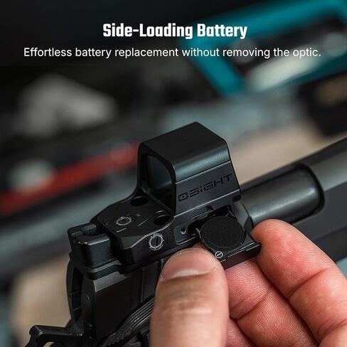 OSIGHT XE AMRS Enclosed Red Dot Sight, 2/6 & 32 MOA Multi-Reticle | 407C/507C Footprint, Side Load Battery, Parallax-Free Enclosed Emitter Optic for Full-Size Setups in Saudi Arabia