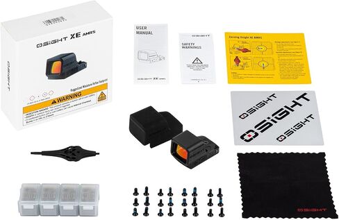 OSIGHT XE AMRS Enclosed Red Dot Sight, 2/6 & 32 MOA Multi-Reticle | 407C/507C Footprint, Side Load Battery, Parallax-Free Enclosed Emitter Optic for Full-Size Setups in Saudi Arabia
