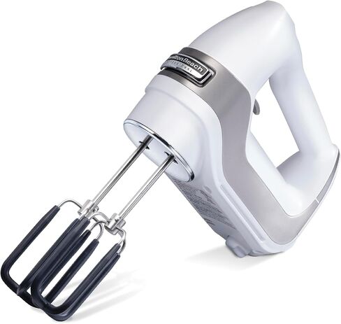 Hamilton Beach Professional 7-Speed Digital Electric Hand Mixer | High-Performance DC Motor | Slow Start | Snap-On Storage Case | SoftScrape Beaters, Whisk, Dough Hooks | Matte Black in Saudi Arabia