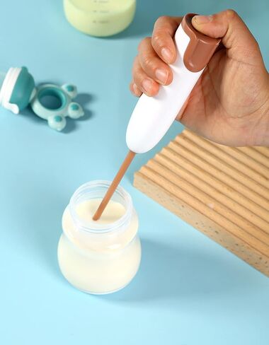 Handheld Electric Baby Formula Mixer,Handheld Drink Mixer (White) in Kuwait