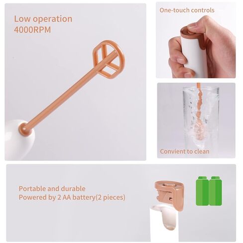 Handheld Electric Baby Formula Mixer,Handheld Drink Mixer (White) in Kuwait