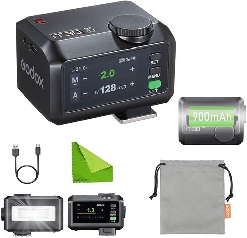 Godox iT30Pro N TTL Mini Camera Flash for Nikon Z6 II Z5 Z7 II Z6 Z8 Z9 in Saudi Arabia