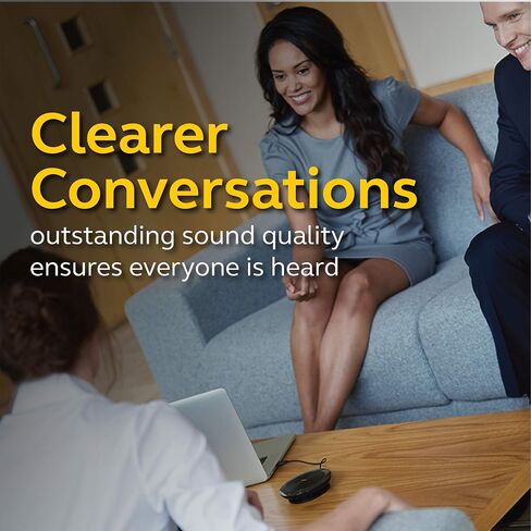 Jabra Speak 510 UC Wireless Bluetooth Speakerphone – Outstanding Sound Quality, Portable Conference Speaker for Holding Meetings Anywhere - Certified for Zoom & Google Meet in Saudi Arabia