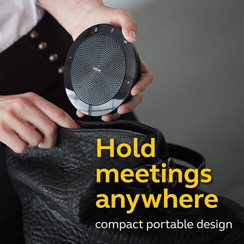 Jabra Speak 510 UC Wireless Bluetooth Speakerphone – Outstanding Sound Quality, Portable Conference Speaker for Holding Meetings Anywhere - Certified for Zoom & Google Meet in Saudi Arabia