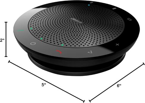 Jabra Speak 510 UC Wireless Bluetooth Speakerphone – Outstanding Sound Quality, Portable Conference Speaker for Holding Meetings Anywhere - Certified for Zoom & Google Meet in Saudi Arabia