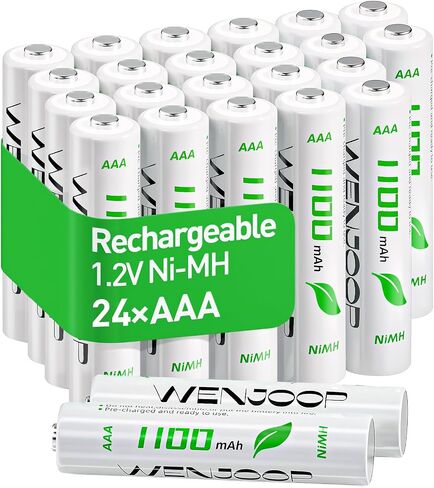 Rechargeable AAA Batteries 12 Pack – 1100mAh NiMH 1.2V High Capacity, Low Self Discharge Triple A Batteries for Toys, Remotes, Flashlights in Saudi Arabia