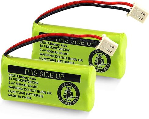 BT183342 BT283342 BT166342 BT266342 BT162342 BT262342 Battery Compatible with VTech CS6114 CS6419 CS6719 AT&T EL52300 CL80112 VTech CS6719-2 Cordless Handsets in Saudi Arabia