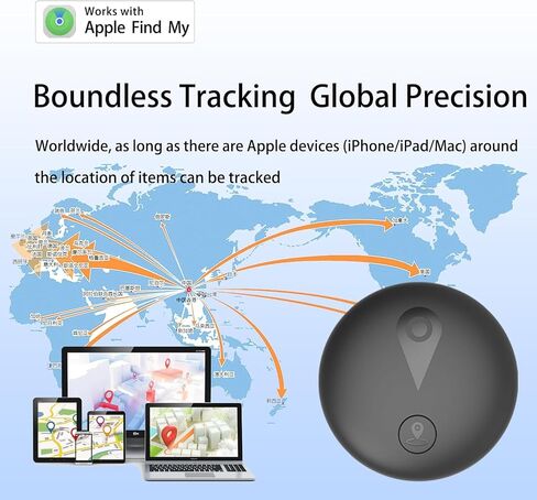 Nilone Undetectable GPS Tracker for Vehicles - Real-Time Tracking Device | No Monthly Fee/No SIM Card, Works with iOS Find My | Mini Hidden Magnetic GPS Locator, Ultra-Slim, IP68 Waterproof, Reliable in Saudi Arabia