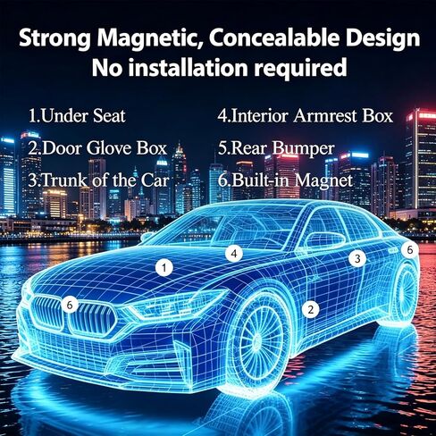 2 Pack GPS Tracker for Vehicles,Hidden Vehicle Locator,No Monthly Fee | Tracker Device for Vehicles,Car GPS Tracker | iOS Only | Magnetic | No SIM Card | Waterproof | Use with “Find My" in Saudi Arabia