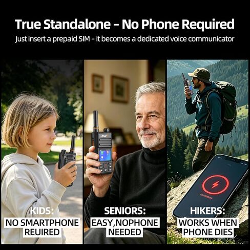 KSUN 4G PoC Walkie Talkie,US Unlocked Smart Radio with Zello | Android 8.1 OS,WiFi & Bluetooth.Real Push-to-Talk via Zello app.Rugged design for construction,truck fleets,outdoor teams. in Saudi Arabia
